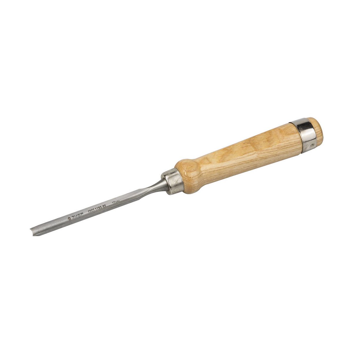 ЗУБР 10 мм, полукруглая деревянная ручка, стамеска-долото ЭКСПЕРТ 1822-10_z01