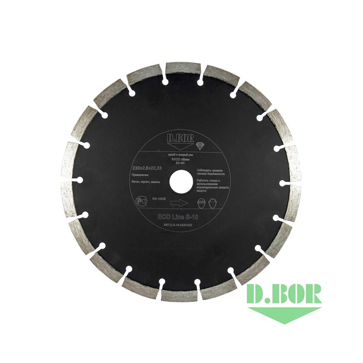 Алмазный диск ECO Line S-10, 300x3,0x25,40 (арт. E-S-10-0300-025) "D.BOR"