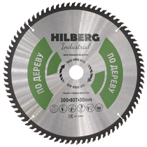 Hilberg Диск пильный Hilberg Industrial Дерево 300*30*80Т HW302