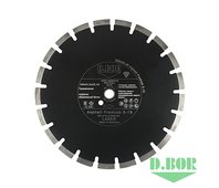 Алмазный диск Asphalt Premium S-13, 500x3,6x25,40 (арт. AP-S-13-0500-025) "D.BOR"