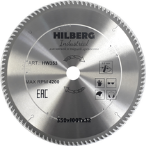 Hilberg Диск пильный Hilberg Industrial Дерево 350*32*100Т HW353