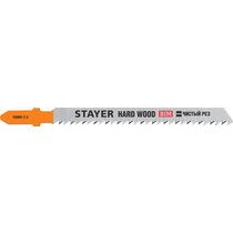 STAYER Bi-Metall, по твердому дереву, EU-хвост., шаг 2.5 мм, 75 мм, 2 шт., полотна для эл/лобзика 159901-2.5_z02