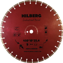 Hilberg Диск алмазный отрезной 450*25.4*12 Hilberg Industrial Hard HI810