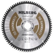 Hilberg Диск пильный Hilberg Industrial Ламинат 230*30*80Т HL230