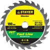 STAYER ⌀ 180 x 20 мм, 24T, диск пильный по дереву 3680-180-20-24