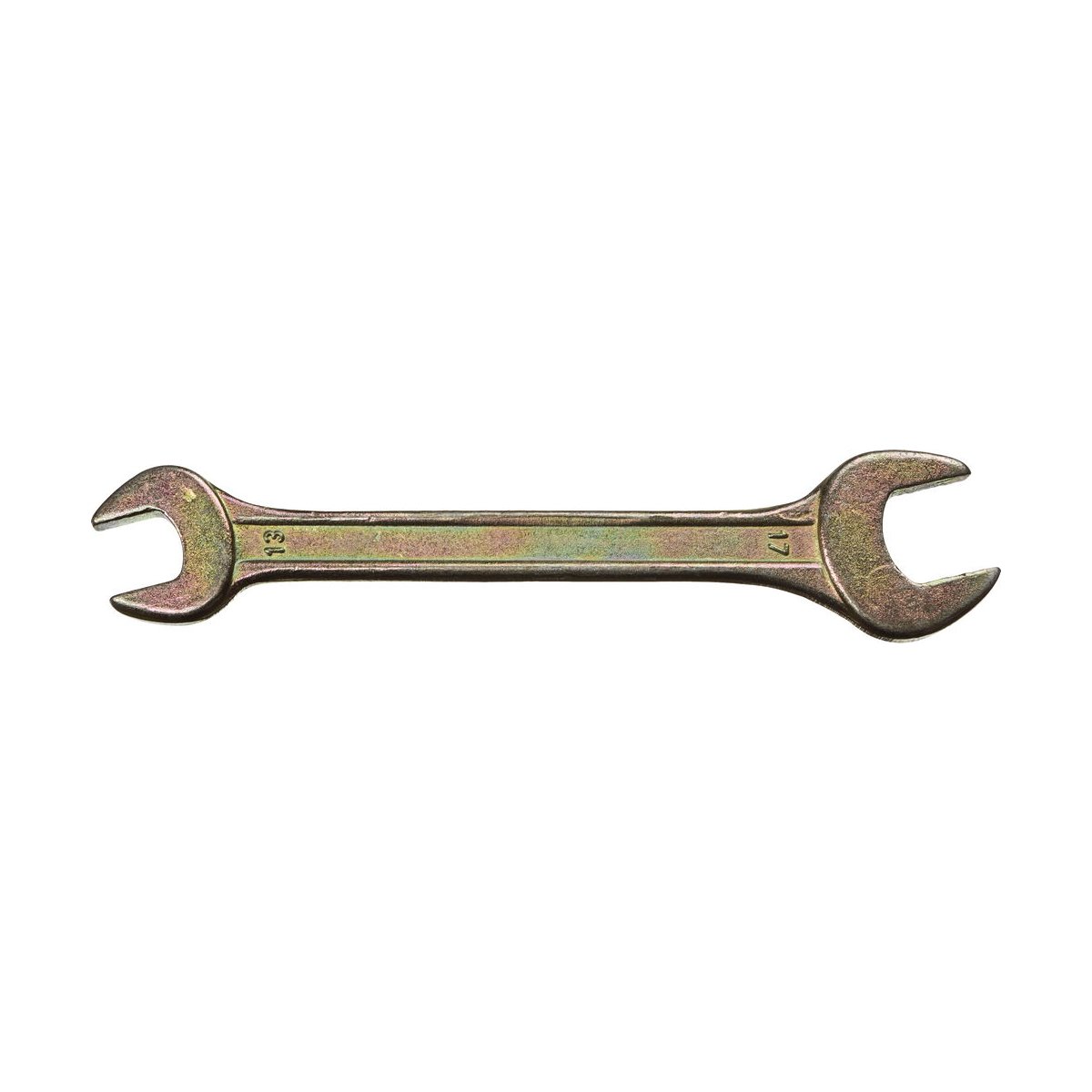 DEXX 13х17 мм, оцинкованный, гаечный ключ рожковый 27018-13-17