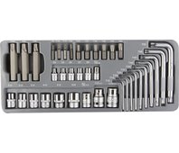 ЗУБР 38 шт, набор бит специальные, головок, ключей TORX в металлическом боксе 2654-H40_z01