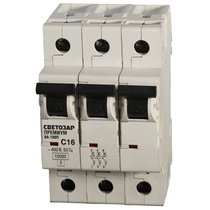 СВЕТОЗАР 63 А, 400 B, 10 kA, 3-полюсной, "C", автоматический выключатель "ПРЕМИУМ" SV-49033-63-C