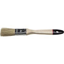 STAYER 25 мм, 1", щетина натуральная светлая, деревянная ручка, кисть плоская UNIVERSAL-EURO 0102-025