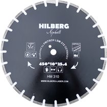Hilberg Диск алмазный отрезной 450*25.4*12 Hilberg Hard Materials Лазер асфальт HM310