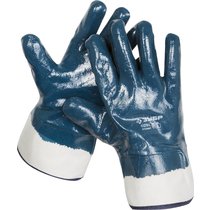 ЗУБР L, с полным нитриловым покрытием, перчатки рабочие 11270-L Профессионал