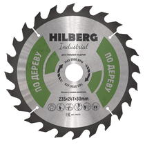 Hilberg Диск пильный Hilberg Industrial Дерево 235*30*24Т HW235