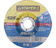 STAYER d 125 х 6 х 22.2 мм, для УШМ, круг абразивный шлифовальный по металлу MASTER 36228-125-6.0_z01