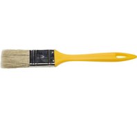 STAYER 25 мм, 1", натуральная светлая щетина, пластмассовая ручка, кисть плоская UNIVERSAL 0107-25