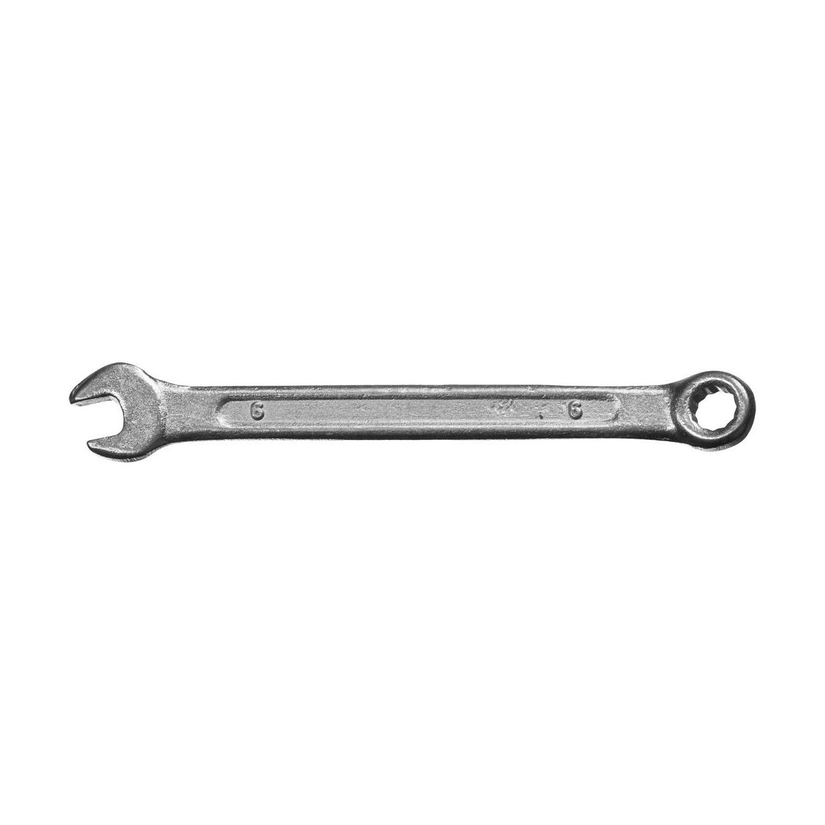 СИБИН 6 мм, оцинкованный, гаечный ключ комбинированный 27089-06