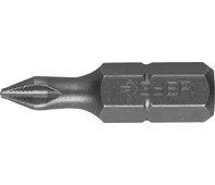 ЗУБР PH1, 25 мм, 2 шт., биты кованые МАСТЕР 26001-1-25-2