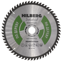 Hilberg Диск пильный Hilberg Industrial Дерево 260*30*60Т HW260