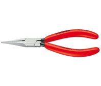 Плоскогубцы для регулировки реле, узкие губки 34 мм, длина 135 мм, фосфатированные, обливные ручки