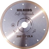 Hilberg Диск алмазный отрезной 200*25.4 Hilberg Hyper Thin 1,2 mm HM550