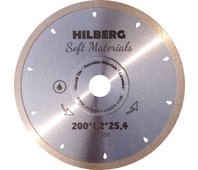 Hilberg Диск алмазный отрезной 200*25.4 Hilberg Hyper Thin 1,2 mm HM550