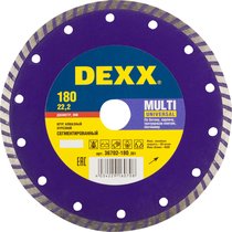DEXX ⌀ 180х22.2 мм, алмазный, сегментированный, круг отрезной для УШМ 36702-180_z01