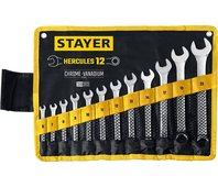 STAYER 12 шт, 6 - 22 мм, набор комбинированных гаечных ключей HERCULES 27081-H12_z01
