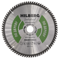 Hilberg Диск пильный Hilberg Industrial Дерево 260*30*80Т HW261