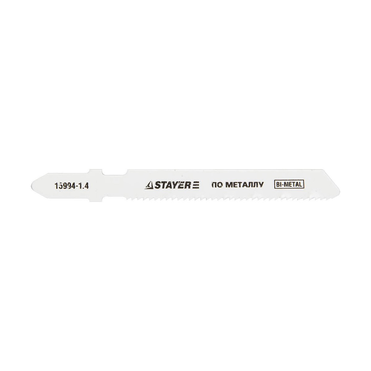STAYER Bi-Met, по металлу, EU-хвост., шаг 1.4 мм, 50 мм, 2 шт., полотна для эл/лобзика, 15994-1.4_z01