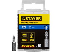 STAYER PZ1, 25 мм, 10 шт., биты ProFix Pozidriv 26221-1-25-10_z01