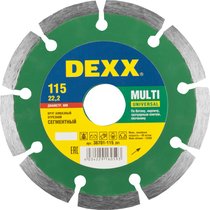 DEXX ⌀ 115х22.2 мм, алмазный, сегментный, круг отрезной для УШМ 36701-115_z01