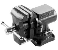 ЗУБР 125 мм, тиски слесарные многофункциональные с поворотом в двух плоскостях 32712-125