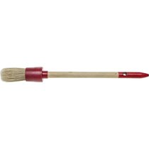 STAYER 25 мм, щетина натуральная, деревянная ручка, кисть малярная круглая 0141-25