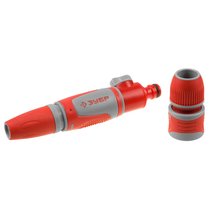 ЗУБР 1/2", автостоп, запирающий механизм, регулируемый, наконечник поливочный с соединителем МАСТЕР 40322