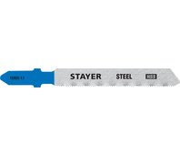 STAYER HSS, по металлу (0,5-1,5 мм), EU-хвост., шаг 1.1 мм, 50 мм, 2 шт., полотна для эл/лобзика 15993-1.1_z02