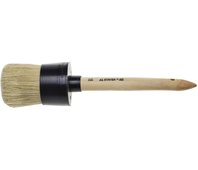 STAYER 60 мм, щетина натуральная, деревянная ручка, кисть малярная круглая 0141-60
