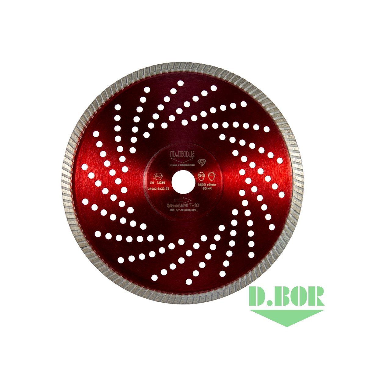 Алмазный диск Standard T-10, 115x2,0x22,23 (арт. S-T-10-0115-022) "D.BOR"
