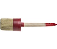 STAYER 65 мм, щетина натуральная, деревянная ручка, кисть малярная круглая 0141-65