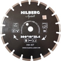 Hilberg Диск алмазный отрезной 300*25.4*12 Hilberg Hard Materials Лазер асфальт HM307