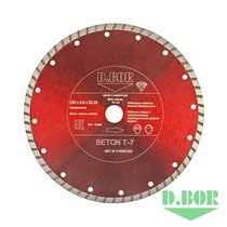 Алмазный диск BETON T-7, 230x2,6x22,23 (арт. B-T-0230-022) "D.BOR"