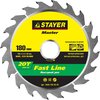 STAYER ⌀ 180 x 30 мм, 20T, диск пильный по дереву 3680-180-30-20