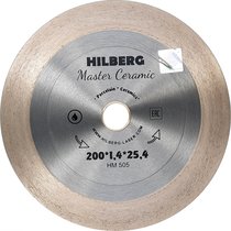 Диск алмазный отрезной 200*25.4 Hilberg Master Сeramic HM505