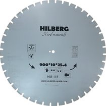 Hilberg Диск алмазный отрезной 900*25.4*12 Hilberg Hard Materials Лазер HM118