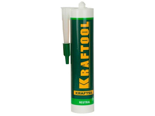 KRAFTOOL 300 мл, нейтральный, прозрачный, силиконовый герметик KRAFTSIL ...