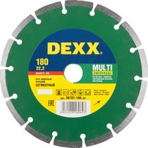 DEXX ⌀ 180х22.2 мм, алмазный, сегментный, круг отрезной для УШМ 36701-180_z01
