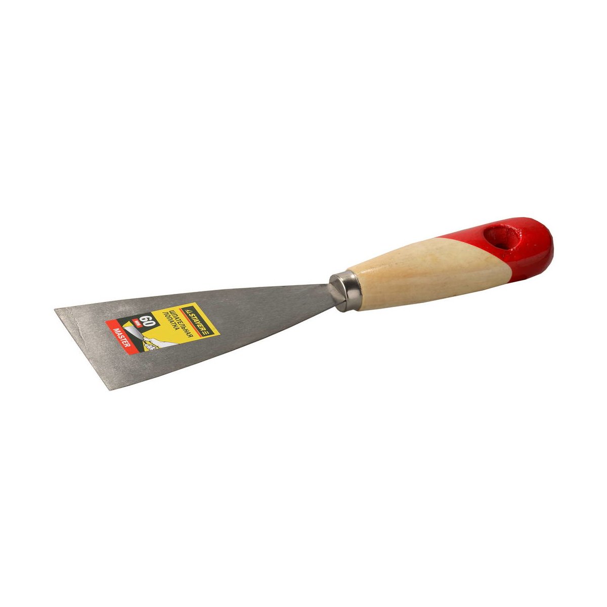 STAYER 60 мм, деревянная ручка, шпательная лопатка 1001-060