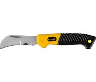 STAYER складной, изогнутое лезвие, нож монтерский SK-С 45409 Professional