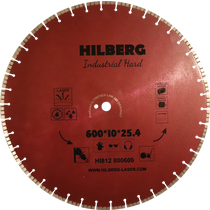 Hilberg Диск алмазный отрезной 600*25.4*12 Hilberg Industrial Hard HI812