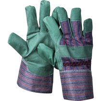 STAYER XL, зеленые, искусственная кожа, перчатки рабочие 1132-XL
