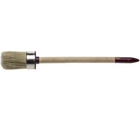 ЗУБР 35 мм, щетина натуральная светлая, деревянная ручка, кисть круглая УНИВЕРСАЛ - МАСТЕР 01501-35