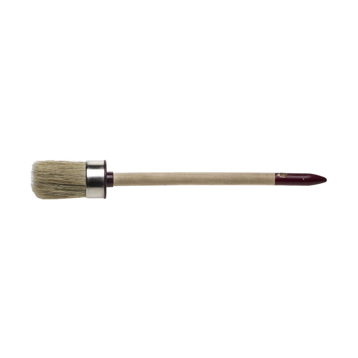 ЗУБР 35 мм, щетина натуральная светлая, деревянная ручка, кисть круглая УНИВЕРСАЛ - МАСТЕР 01501-35